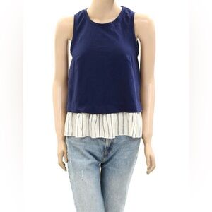 Anthropologie mixed media Open-Back Twofer large